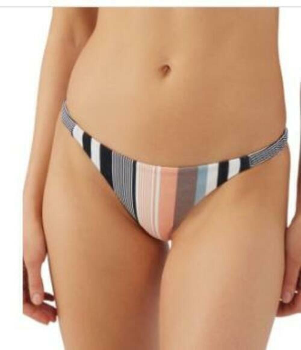 O'Neill Juniors' Women's Multiolor Stripe Pensacola Bikini Bottoms L NWT